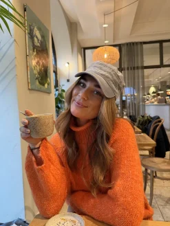 Aire striktrøje med turtleneck - Orange