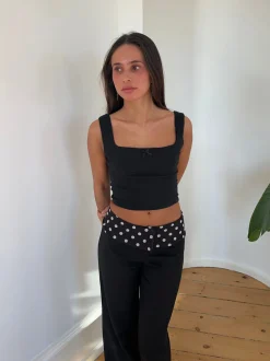 Alfhild top - Sort