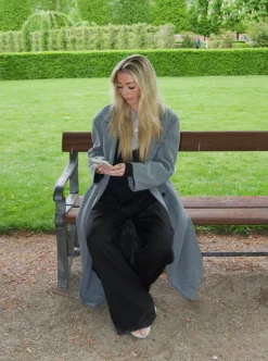 Alva oversized frakke - Grå
