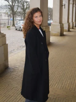 Alva oversized frakke - Sort