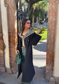 Alva oversized frakke - Sort