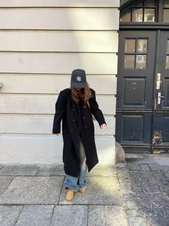 Alva oversized frakke - Sort