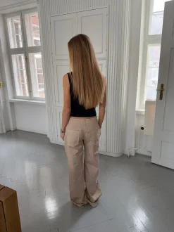 Ama lærredsbukser - Beige