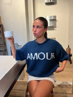 Amour striktrøje - Navy