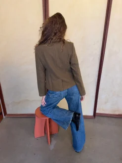 Anahita kort blazer - Kaki