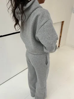 Anelise hoodie - Grå melange