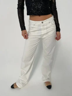Anemon oversized jeans - Hvid
