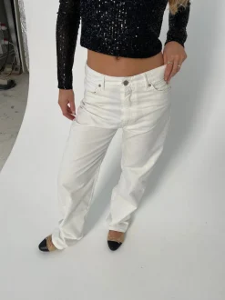 Anemon oversized jeans - Hvid