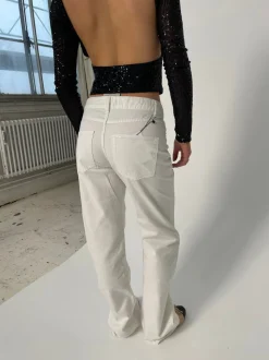 Anemon oversized jeans - Hvid