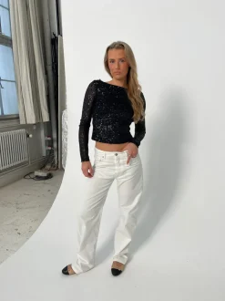 Anemon oversized jeans - Hvid