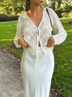 Angelina blondebluse - Hvid