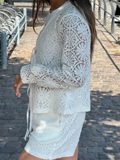 Angelina blondebluse - Hvid