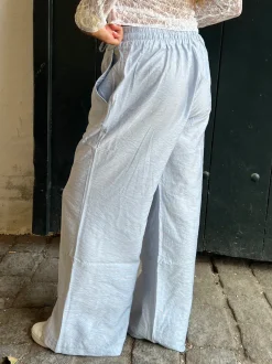 Anila bukser - Hvid/blå