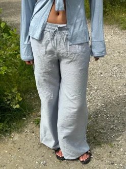 Anila bukser - Hvid/blå