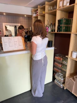 Anja suit bukser - Grå/beige