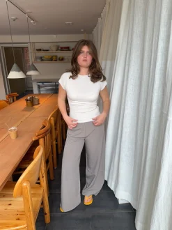 Anja suit bukser - Grå/beige