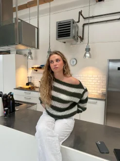 Anna Olympia striktrøje - Kaki