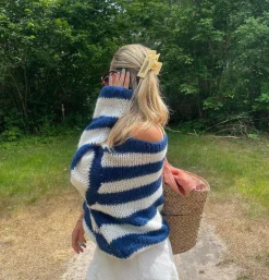 Anna Olympia striktrøje - Navy