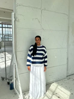 Anna Olympia striktrøje - Navy