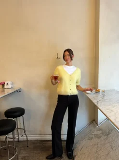 Annaly mohair cardigan - Gul