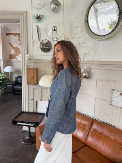 Annie denimblazer - Blå
