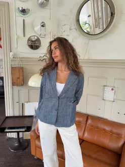 Annie denimblazer - Blå