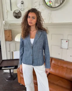 Annie denimblazer - Blå