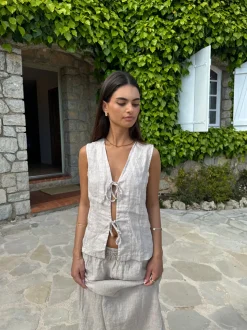 Anouska hørtop - Beige