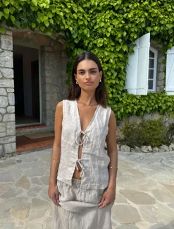 Anouska hørtop - Beige