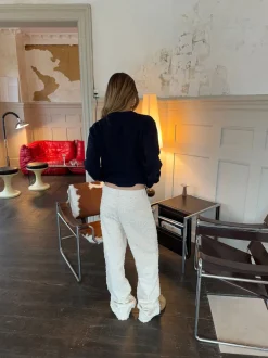 Ariana bukser med mønster - Off white