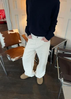Ariana bukser med mønster - Off white