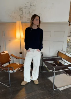 Ariana bukser med mønster - Off white