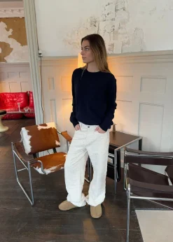 Ariana bukser med mønster - Off white