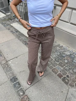 Asta bukser med striber - Brun