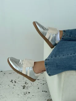 Astana sneakers med kappe - Sølv