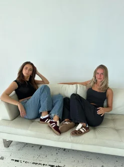 Astana sneakers med kappe - Vinrød