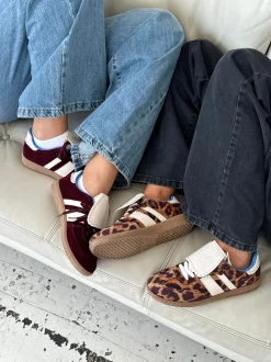 Astana sneakers med kappe - Vinrød