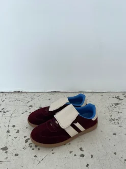 Astana sneakers med kappe - Vinrød