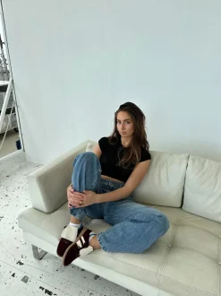 Astana sneakers med kappe - Vinrød
