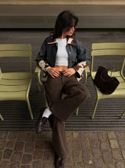 Audrey jeans - Mørkebrun