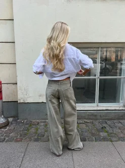 Audrey jeans - Sage grøn