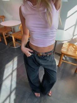 Audrey jeans - Sort