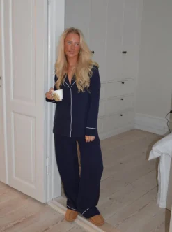 Aurelia pyjamasskjorte - Navy