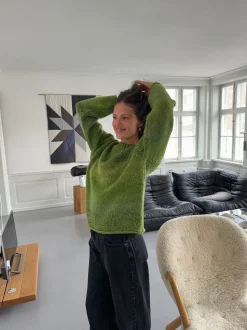 Balta striktrøje - Grøn