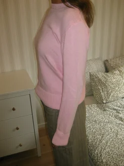 Beatrice striktrøje - Lyserød