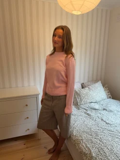 Beatrice striktrøje - Lyserød
