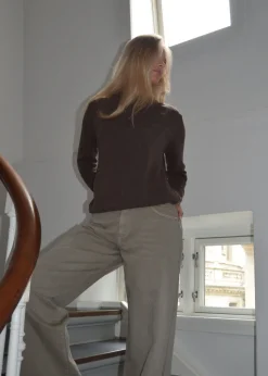 Benta striktrøje - Brun