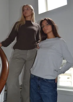 Benta striktrøje - Lys grå