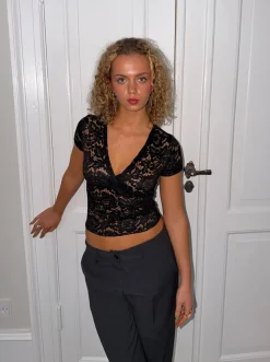 Bernadette blondetop - sort
