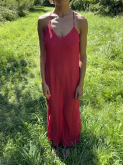 Betty maxikjole - Rød